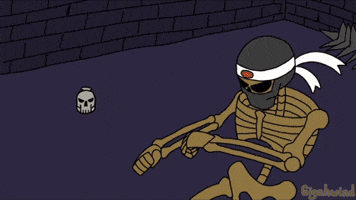 Skeleton Ninja GIF