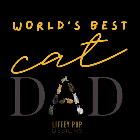 Liffeypopdesigns cat dad liffey pop designs GIF