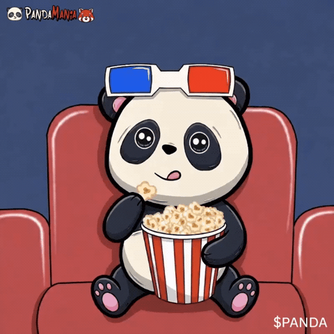 Movie Theater Popcorn GIF by PandaMania
