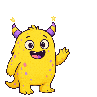 Little Monsters Hello Sticker