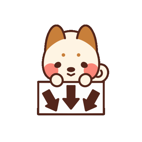 Shiba Sticker by Shiro Studio