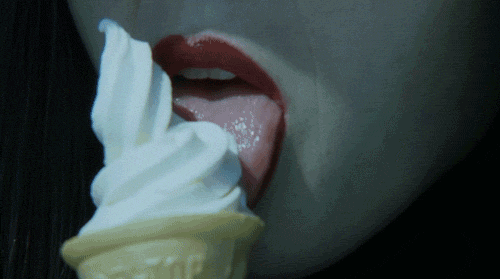  girl ice cream tongue lick GIF