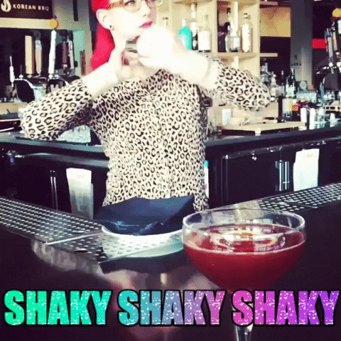 thehealthtender shake cocktails bartender leopard GIF