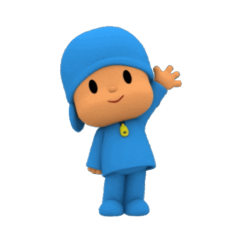 Wave Hello Sticker by Pocoyo