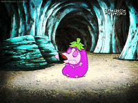 courage the cowardly dog screaming gif