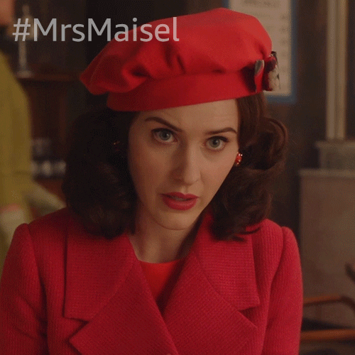 Rachel Brosnahan No GIF by The Marvelous Mrs. Maisel