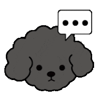 Poodle 無言 Sticker