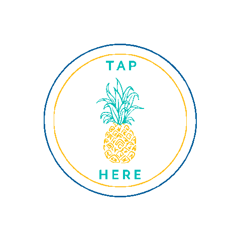 Pineapple Downsyndrome Sticker by Margrit Co.