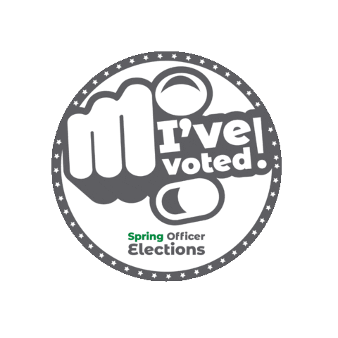 Vote Democracy Sticker by Warwick Students' Union