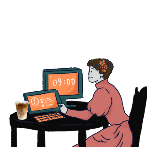 Sleepy Gossip Sticker by The Udaya