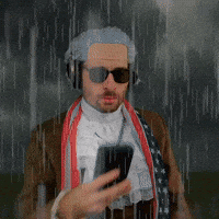 Sad Man reading phone