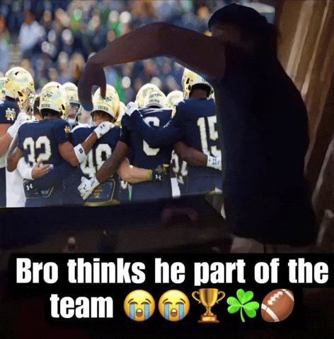Who Is He Notre Dame GIF