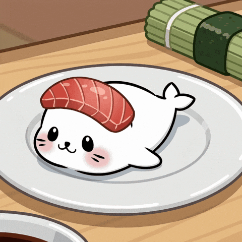 Hungry Japan GIF by Sappy Seals