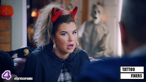 Shock Wow GIF by Tattoo Fixers - Find & Share on GIPHY
