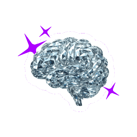 Brain Diamond Sticker