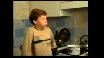 Hot Potato Breath GIF