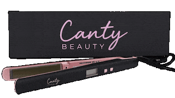 Hair Straightener Sticker by Canty Beauty