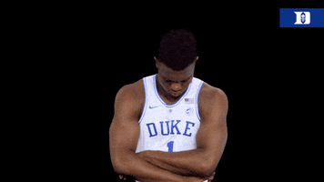 serious zion williamson GIF by Duke Men's Basketball
