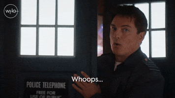 Jodie Whittaker Oops GIF by Doctor Who