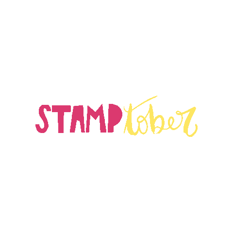 October Stamp Sticker