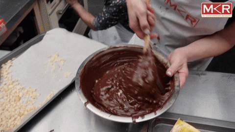 food porn chocolate GIF by My Kitchen Rules