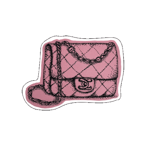 Louis Vuitton Pink Fashion Logo GIF