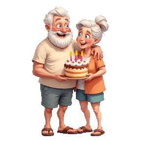 Happy Birthday Seniors Sticker