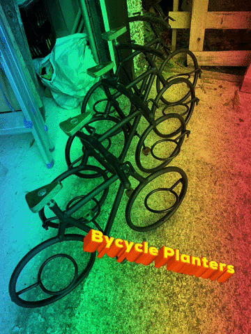 Bycycle Planters GIF