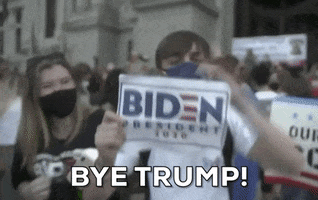Celebration Bye Trump GIF by GIPHY News