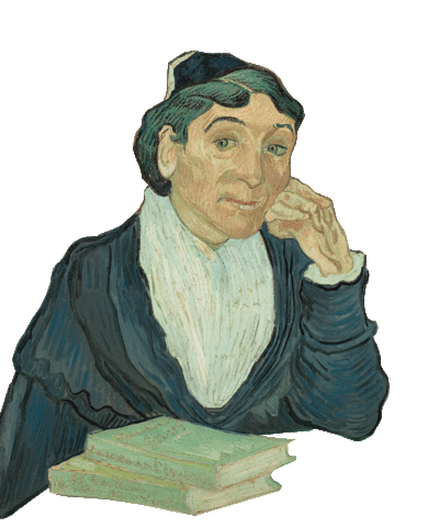 Van Gogh Entediada Sticker