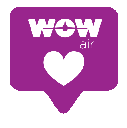 Heart Love Sticker by WOW air