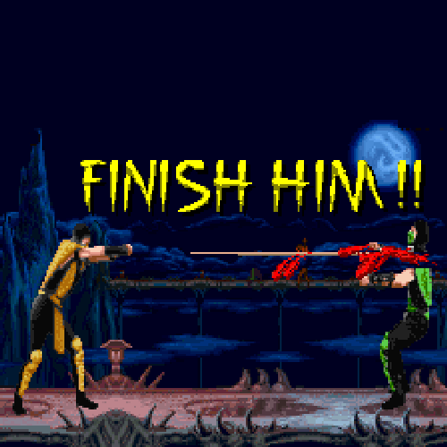 Mortal Kombat Sonic Finish Him GIF