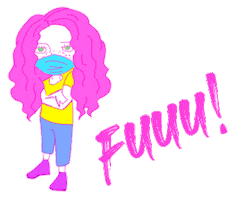 Pink Mood Sticker