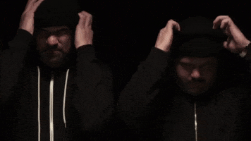 black hood disguise GIF by Polyvinyl Records