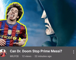 Lionel Messi Marvel GIF