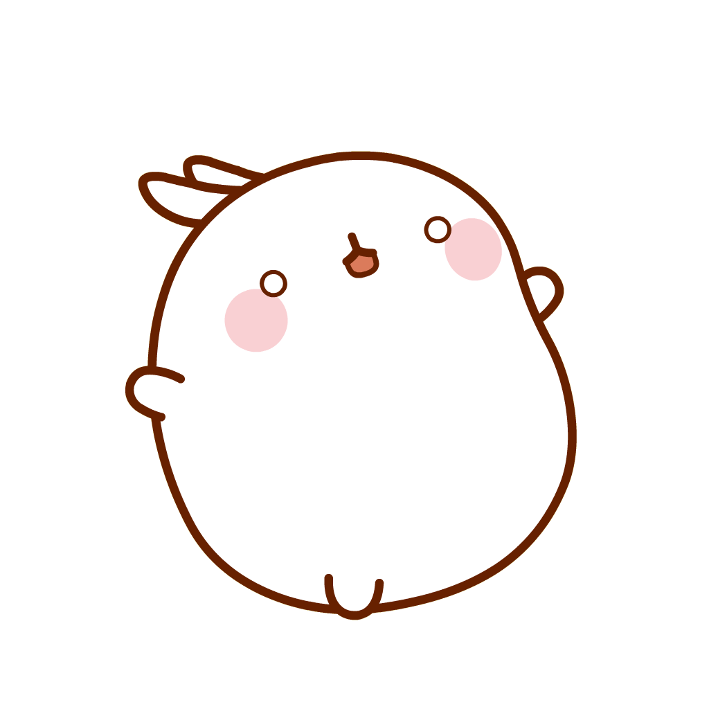 Happy Way Out Sticker by Molang for iOS & Android | GIPHY