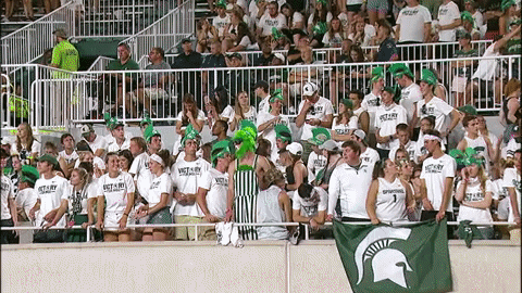 College Football Wink GIF by Michigan State Football - Find & Share on GIPHY