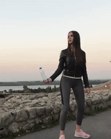 water bottle kick GIF