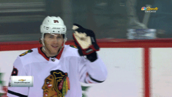 excited chicago blackhawks GIF by NBC Sports Chicago