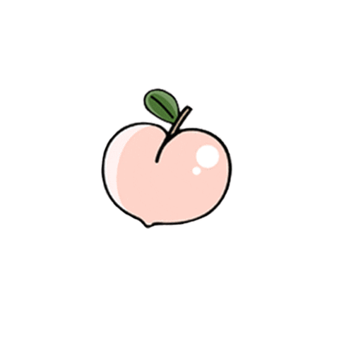 Skincare Peach Sticker by Nudie Glow