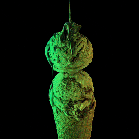 Kristen’s Kick-Ass Ice Cream GIF