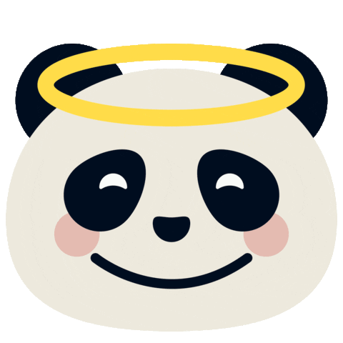 Halo Pandard Sticker by Panda Agencia Digital