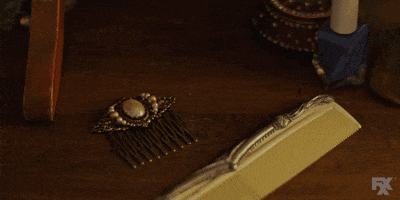 comb stealing GIF by You're The Worst 