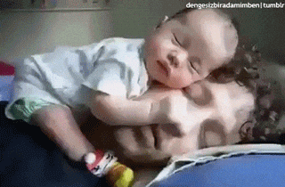 Giphy - cute baby sleeping GIF