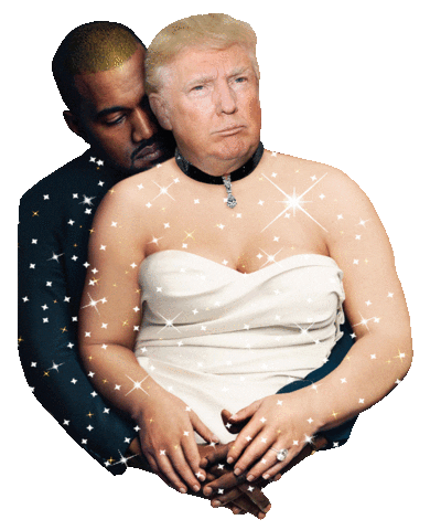 Donald Trump Sticker by Saint Hoax