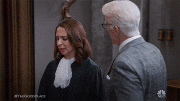 happy the good place GIF by NBC