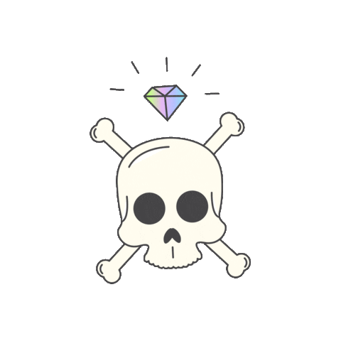 Skull Sticker by United By Short Hair