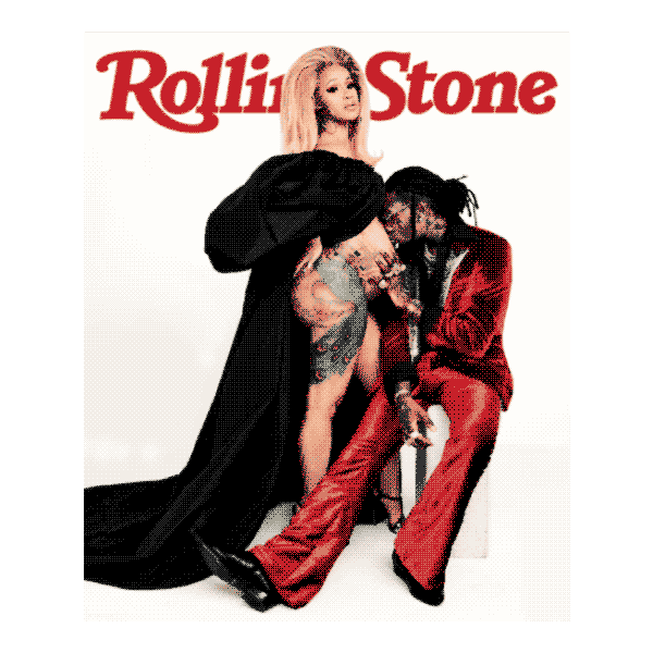 Offset Cardi B Sticker by Rolling Stone