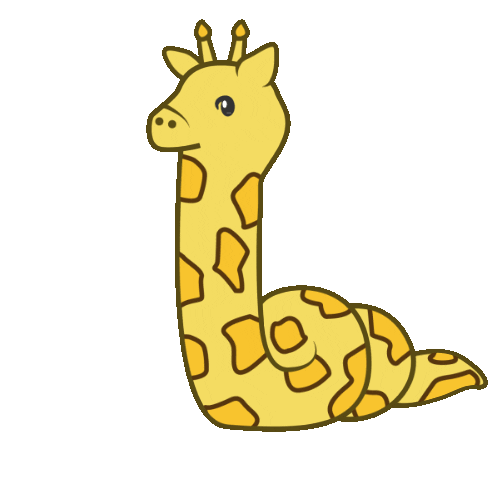 Snake Giraffe Sticker by isobelleDB