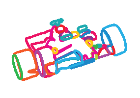 90S Neon Sticker by Yoni